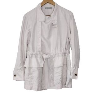 Vince Drapey Wrap Front Belted Parka Coat Jacket